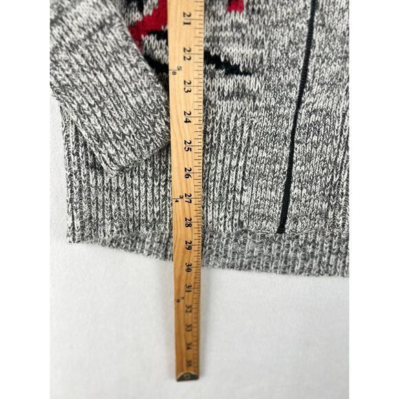 Cambridge Dry Goods Cardigan Sweater Ski Pattern Women’s Sz Large Gray - Picture 7 of 9